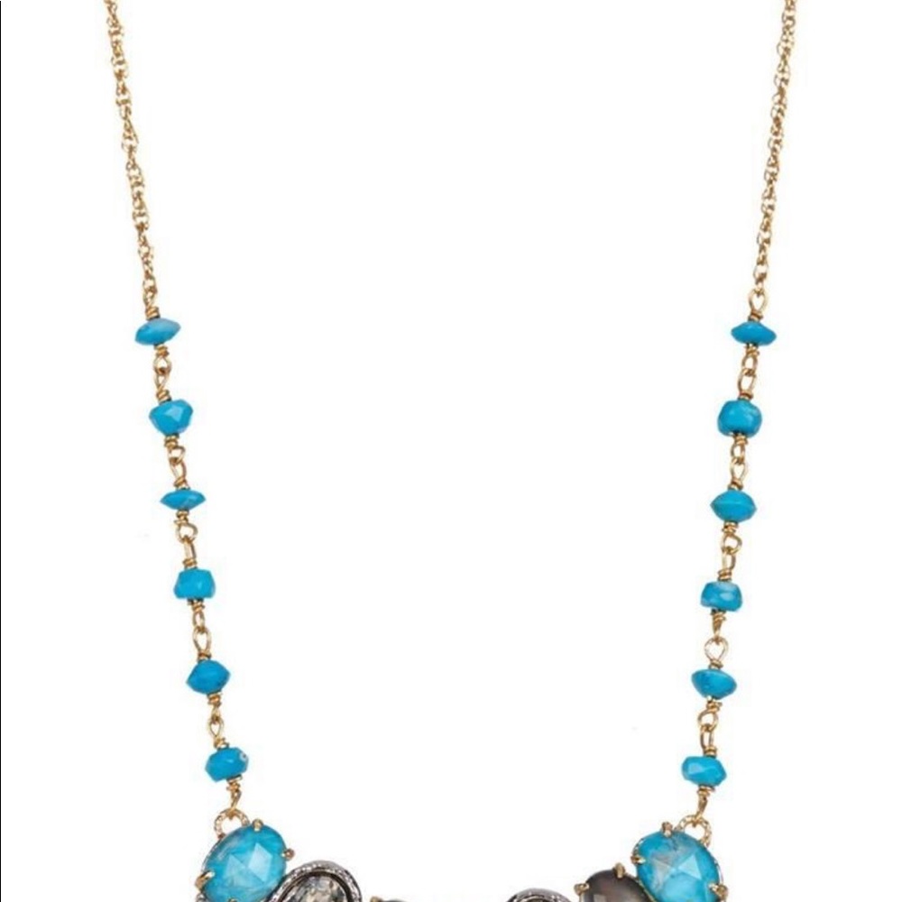 Alexis Bittar MulticolorSpikedCrystal Row Necklace - Picture 2 of 5